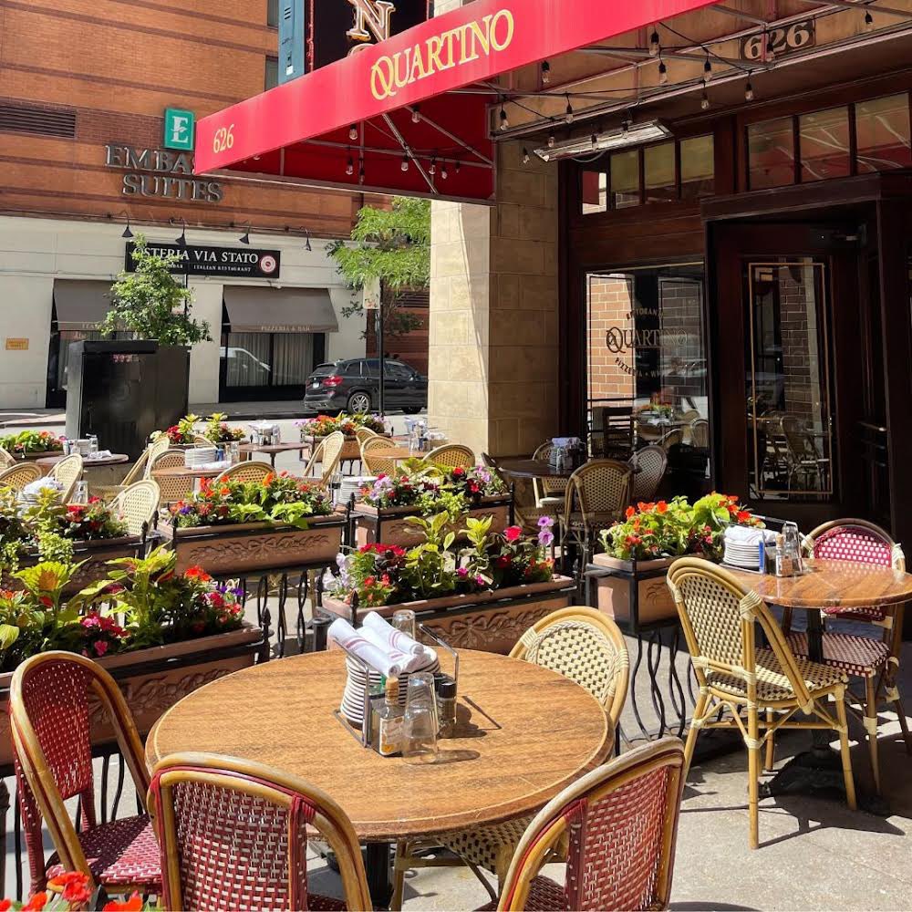 QuartinoChicago's tweet photo. The best part of summer?! Dining Al fresco on our patio, of course! Join us for lunch or dinner. ☀️ 

#quartinochicago #alfrescodining #chicagoitalian https://t.co/buTEpjRuVD