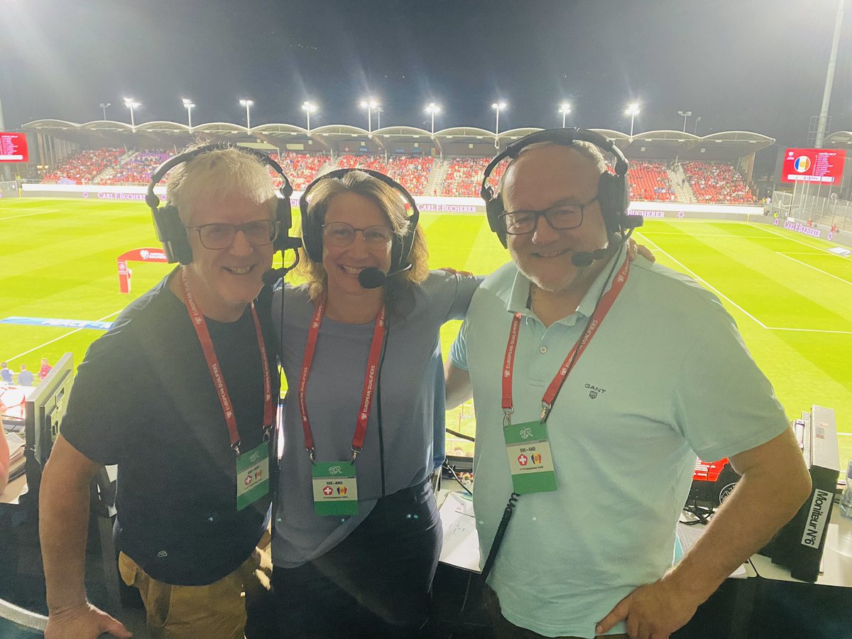 ka_lehmann's tweet photo. Jetzt live auf SRF3 aus dem Stade de Tourbillon EM-Quali Schweiz-Andorra zusammen mit @MarcelMelcher und @peter_schnyder https://t.co/DMRot0Qwp5