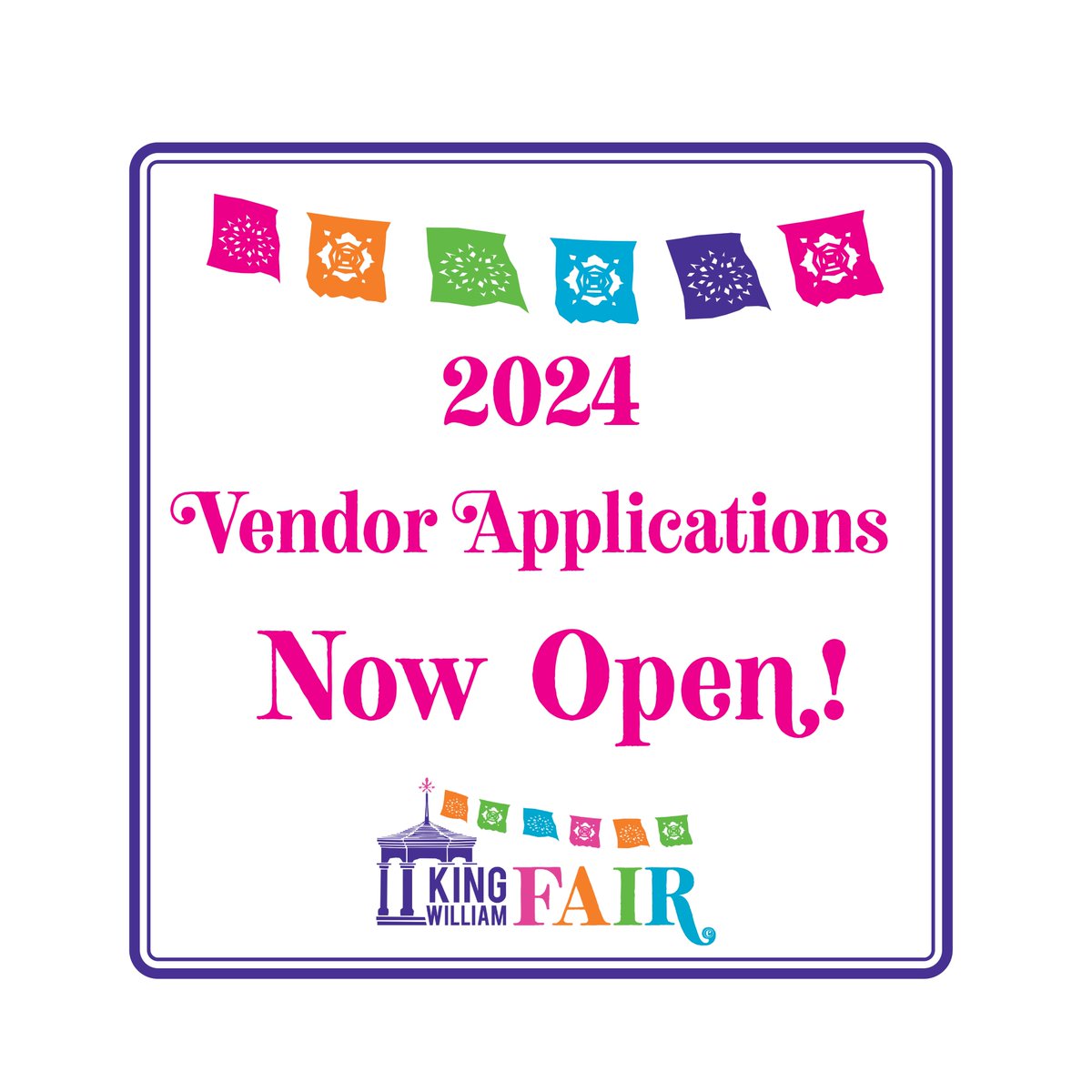 Apply today to be a 2024 King William Fair vendor! Applications are now open for the following vendor categories: Parade, Food, Texas Wine Garden, Special Exhibitor, and Art &amp; Craft!
Apply at kwfair.org/p/vendors/be-a…!