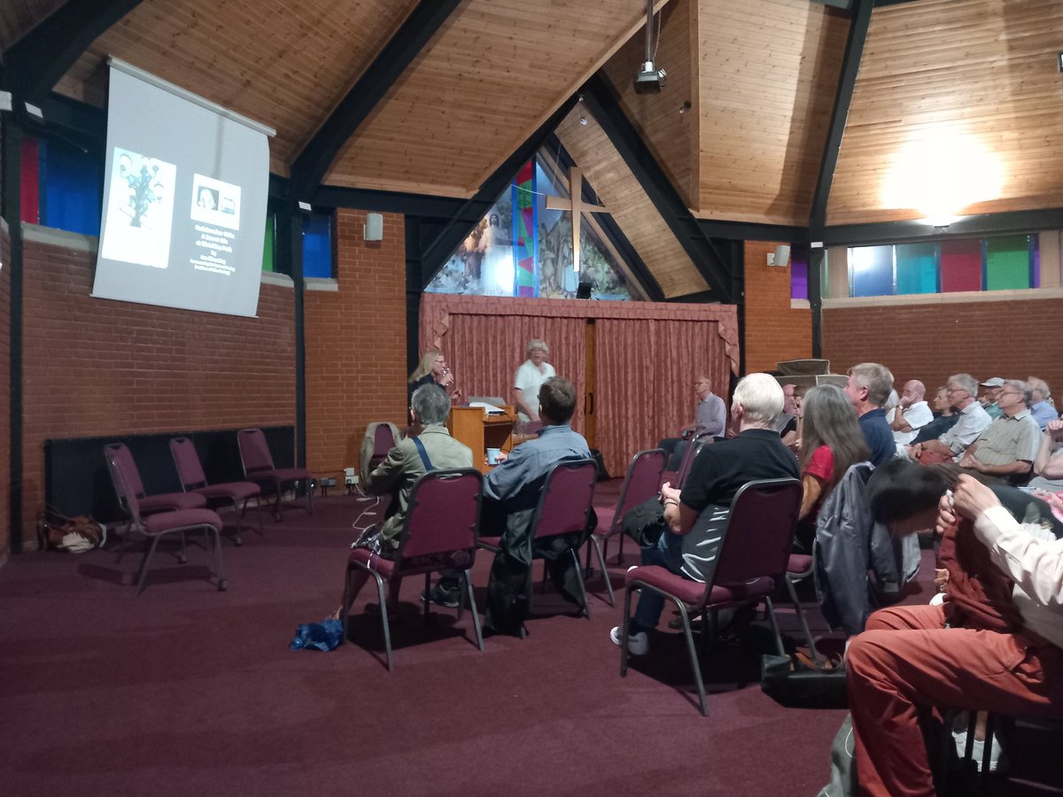 THGconservation's tweet image. Great turn out for Jan Slimming's talk! 'From Tooting Co-op to Bletchley Park.' @tootinghistory