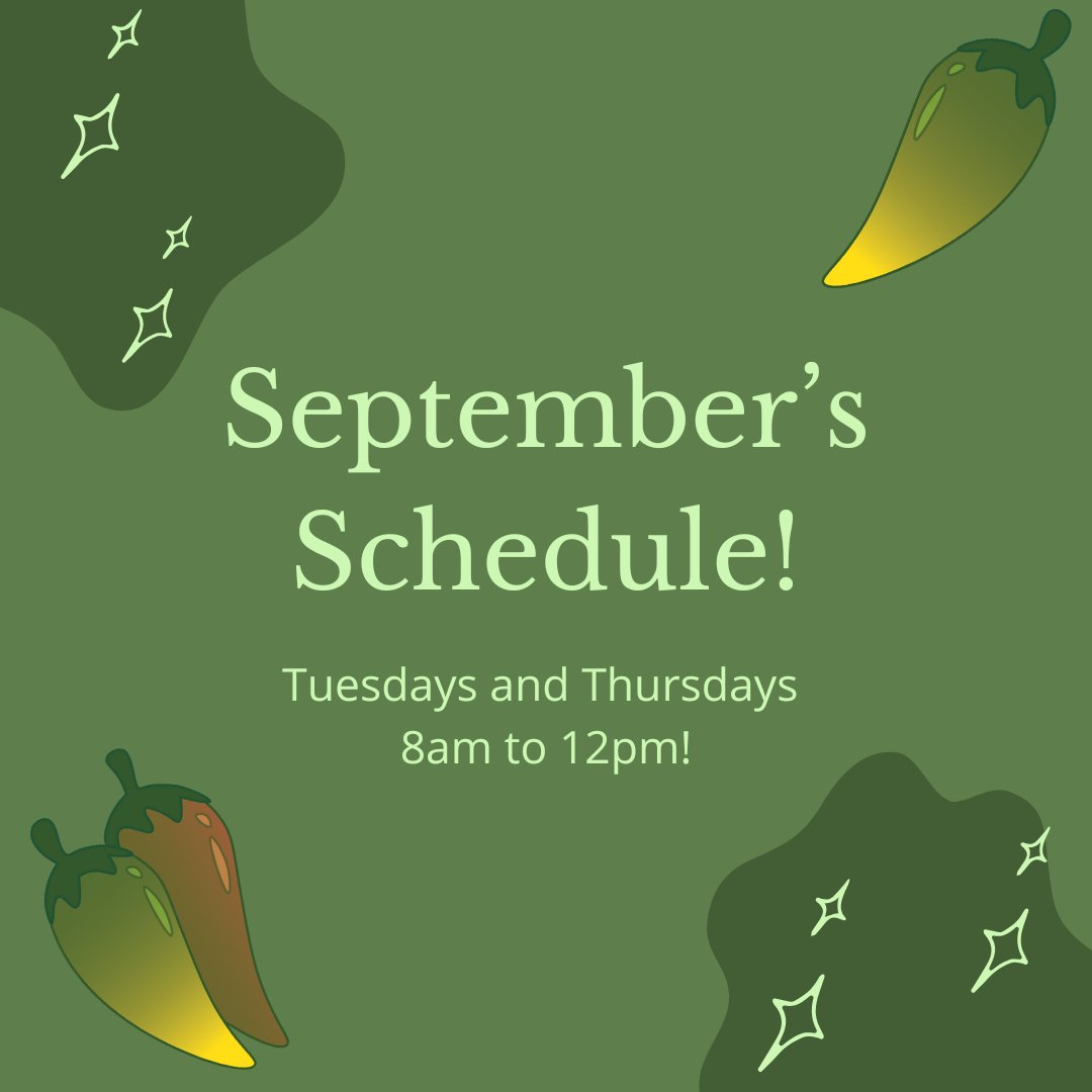 our_pantry's tweet image. As Fall rolls in our hours are changing! Next month we will transition into our Winter Schedule. Here is this month's schedule as well as October's! #ONFP #saffordAZ #grahamcounty #farmandpantry #ourneighborsfarmandpantry #food #groceries #fresh #local #hours #community