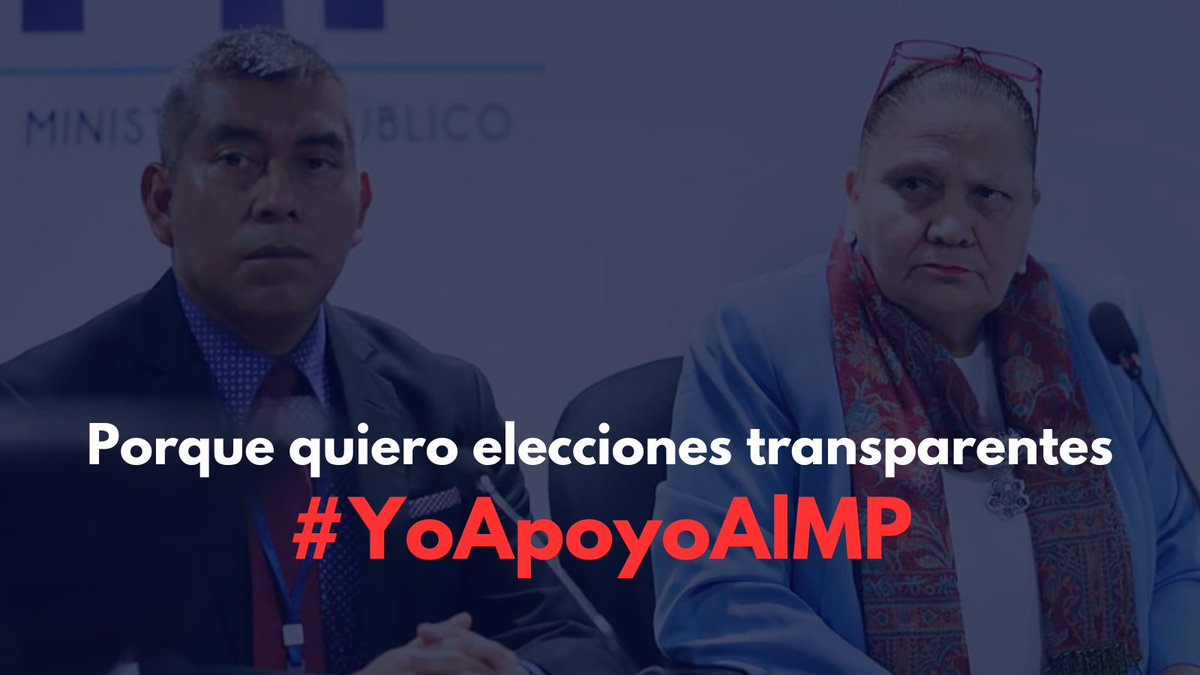 #YoApoyoAlMP
Yo apoyo que se abran las cajas
Yo apoyo que se verifiquen las actas
Yo apoyo que se investiguen las firmas falsas
Yo apoyo que se investigue el financiamiento internacional
Yo apoyo que el MP quiera que se respete el voto de los guatemaltecos

RT