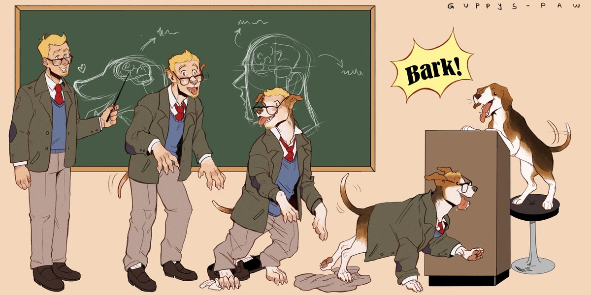 Lycaos_Wolf's tweet photo. Today's lesson: Canine cognition, also known as "dognition." Now, allow me to demonstrate! (🎨 by @PawGuppy) #TFTuesday #TFEveryday https://t.co/iJyJRXQBXr