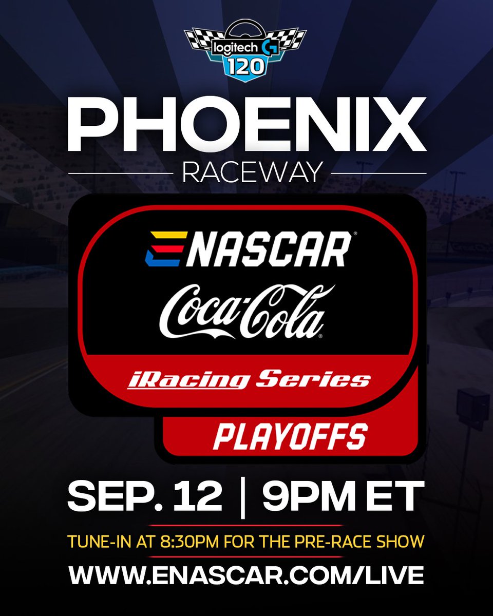 Last race before the season finale. @JoeBrosef14 & @GarrettManes take the green at 9pm ET at @phoenixraceway.