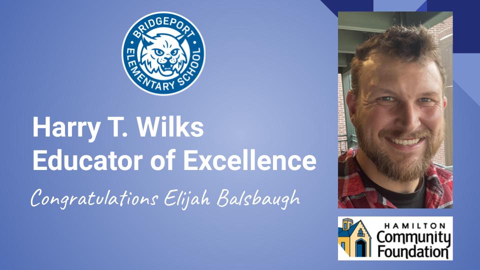 Hamilton_BPE's tweet photo. We are so proud to announce our Harry T. Wilks Educator of Excellence, Mr. Elijah Balsbaugh! He is a community builder for our students and staff, inspirational to everyone he encounters and is changing lives daily! #BPOnTheMove #GrowingGreatness https://t.co/xH0vZm1875