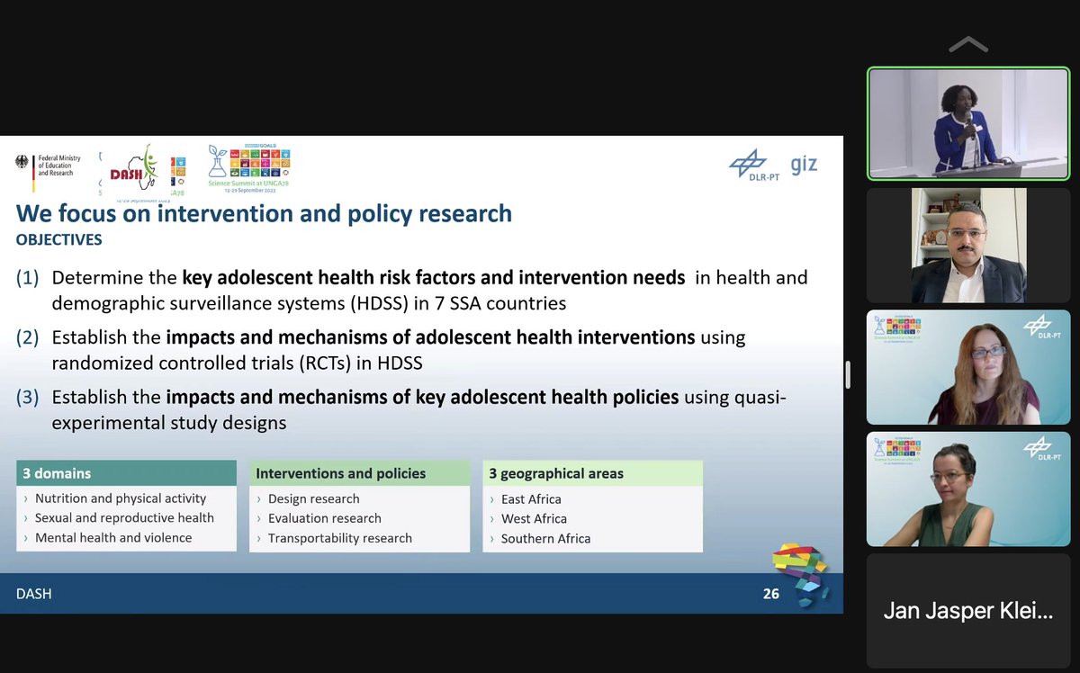 ahmedAEW's tweet photo. @DASH_RHISSA at @scienceunga #sciencesummitunga in #RHISSA session: boost adolescent health in SS Africa via rigorous population-based surveillance, intervention &amp; policy research with focus on nutrition &amp; physical activity, sexual &amp; reproductive health &amp; mental health &amp; violence https://t.co/GPN6EEhqWg
