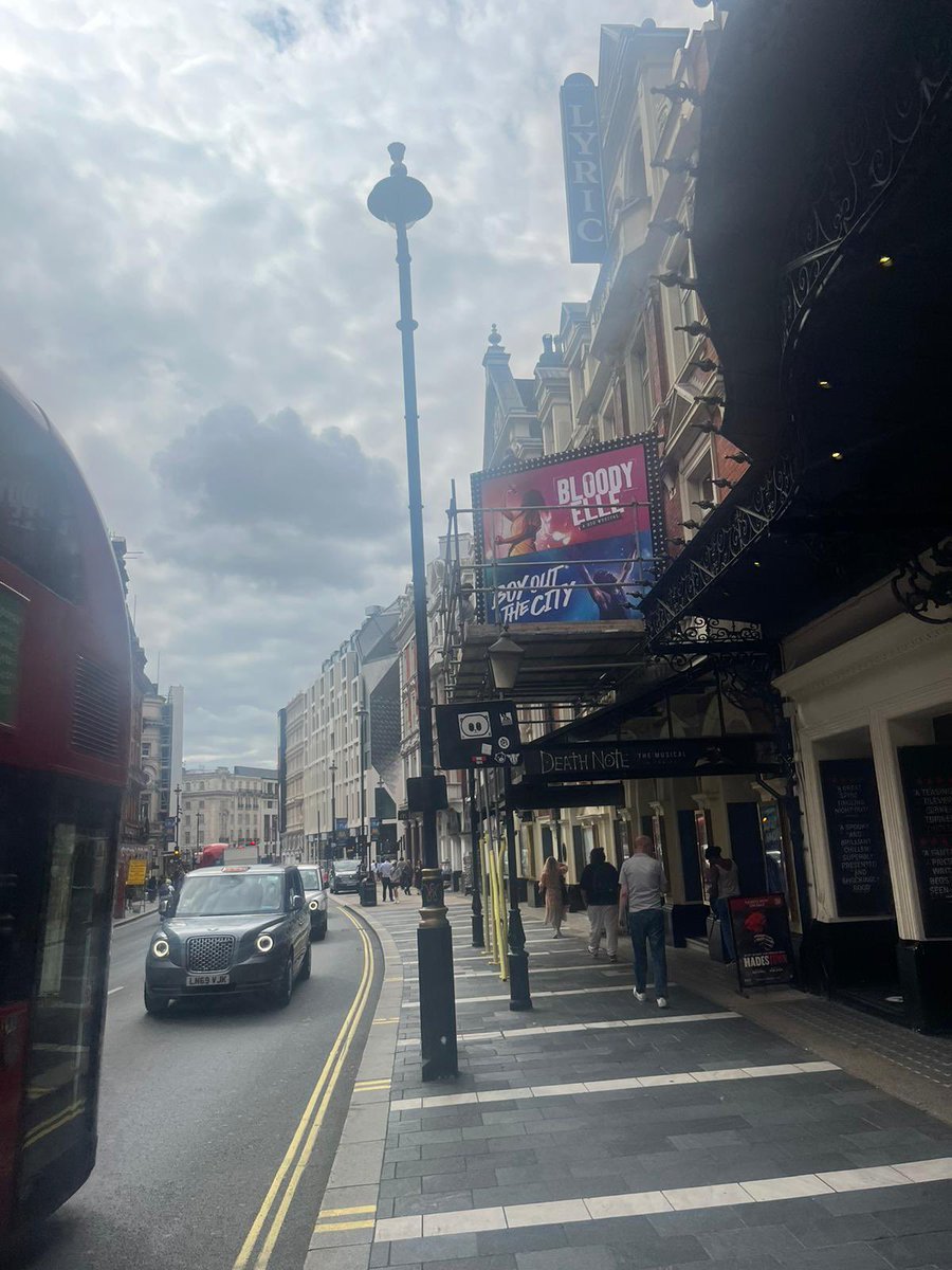 Pinch me NOW. It’s happening. The little play what I wrote has big fat posters above a West End theatre 😵 @BoyOutTheCity @bloodyelle_ @NimaxTheatres #westend #dreams #pinchme