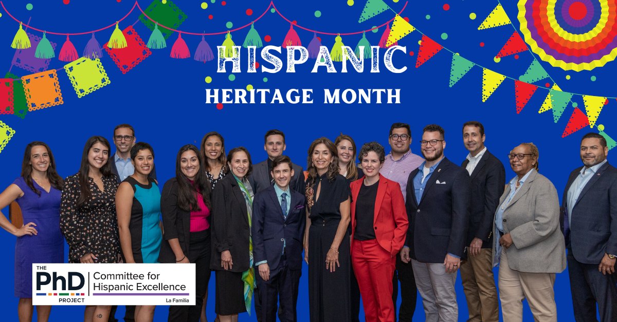 ThePhDProject's tweet photo. We are celebrating Hispanic Heritage Month starting this Friday, Sept. 15, by spotlighting our incredible Latinx/Hispanic American members. Stay tuned!
#ThePhDProject #MakingADifference #BuildingDiversityTogether #RepresentationMatters https://t.co/v15E1uiKMg