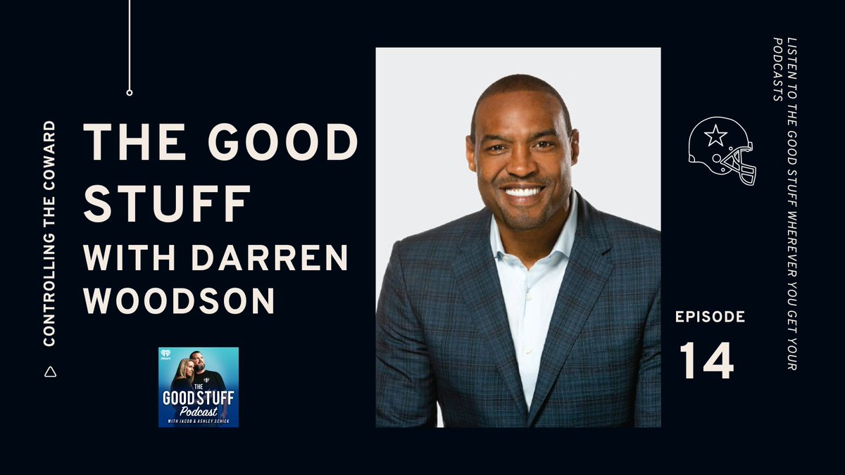 GoodStuffPodcst's tweet photo. Tune in to "Controlling the Coward with Darren Woodson," Episode 14 now!
Great conversation with life lessons, stories from childhood, his time at ASU & in Dallas with the Cowboys, plus some hilarious moments.
Listen here: https://t.co/wbH5baVgaS
#TheGoodStuff #podcast #minndset https://t.co/G0lCbQdPyU