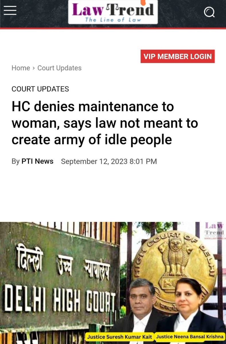 Wish Courts to also say or order the registrars to bring out the count of “army of idle people” got created so far and are there any steps taken to maintain an “idle people register” on government website. #Maintenance #CrPC125
