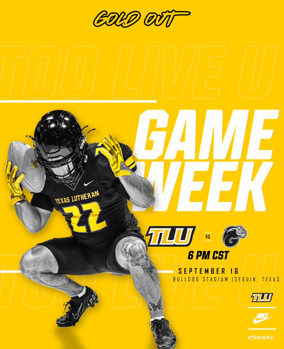 Home opener this week. Pull up in Gold to pack Bulldog Stadium 🟡 #TooLiveU | #PupsUp