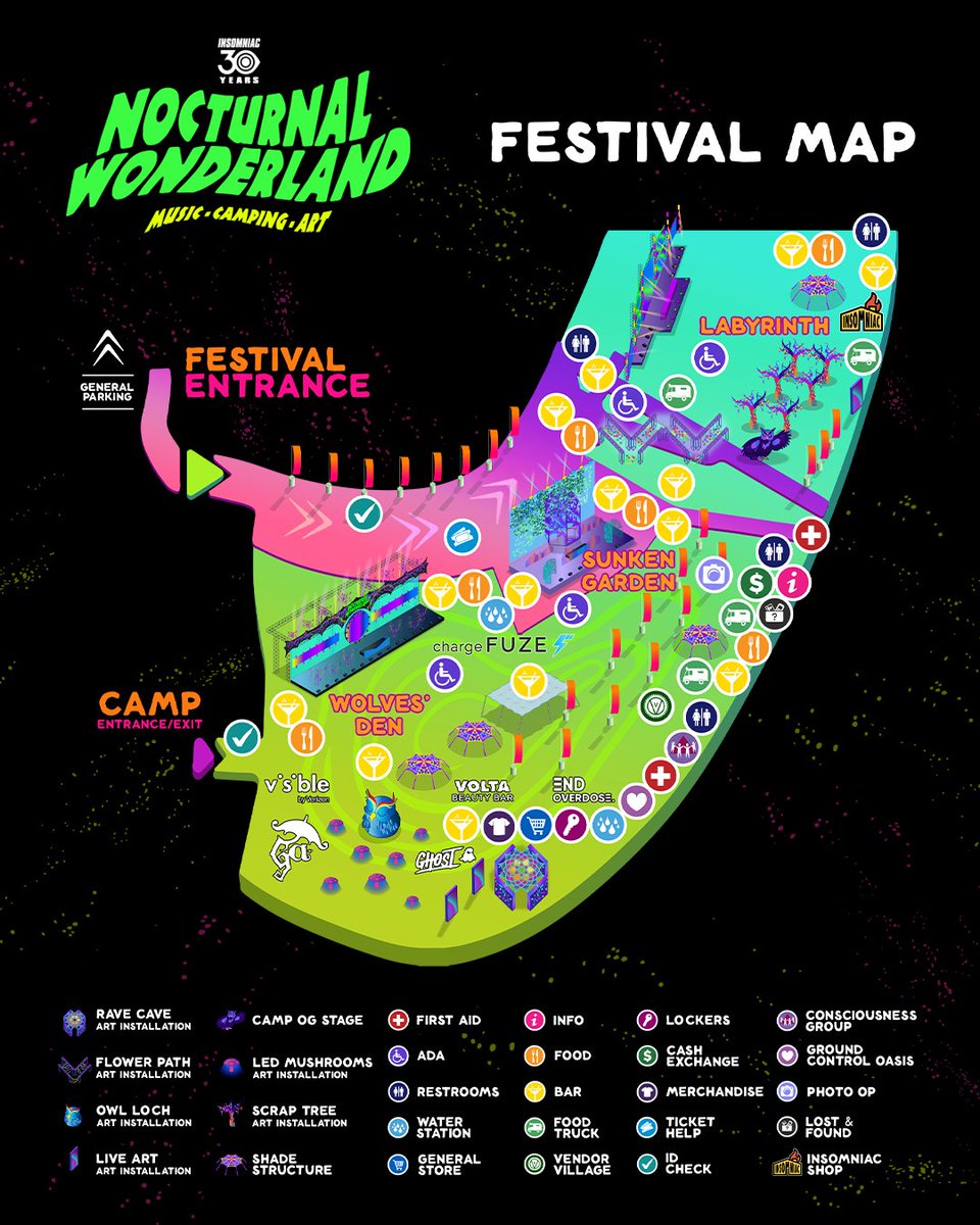 Nocturnal Wonderland map