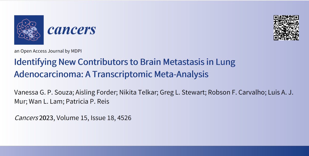I’m delighted to share the main publication of my Ph.D. in #Cancers #MDPI! I’ve spent the last three years exploring the development of brain metastasis from primary lung cancer.
mdpi.com/2072-6694/15/1…