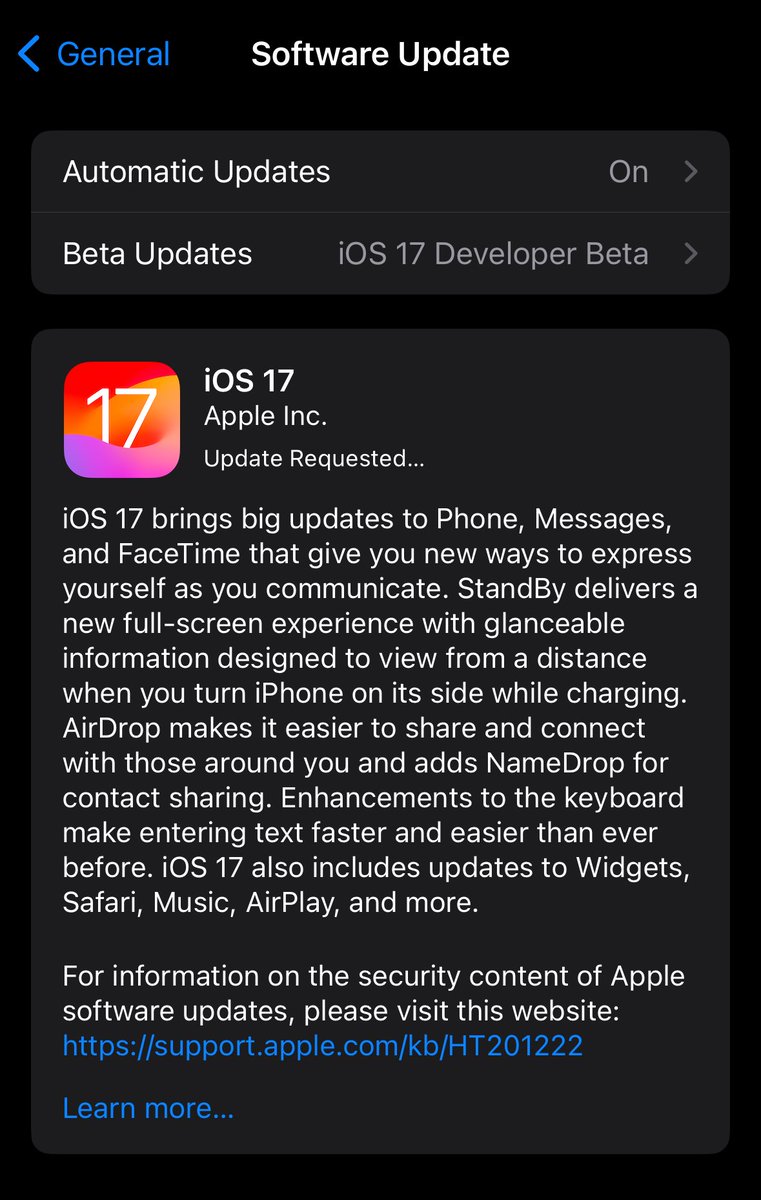 #iOS17 RC is out and about