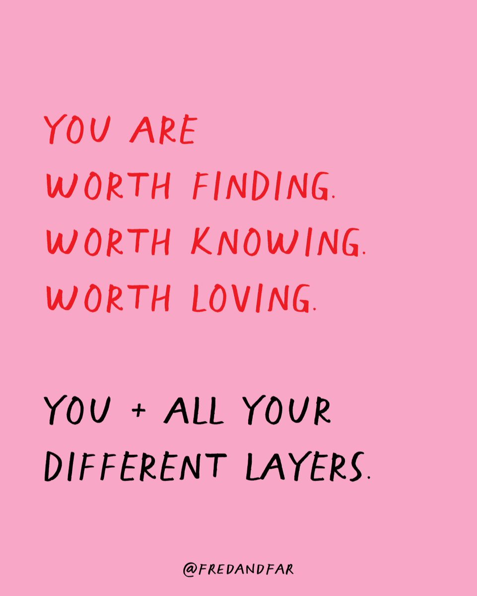 fredandfar's tweet photo. Please remember that you're worthy of deep, unwavering, soul-shaking, home feeling love. Got it?

Poem from The Shift: Poetry for a New Perspective by @melodygodfred https://t.co/hRNSEtpUY8