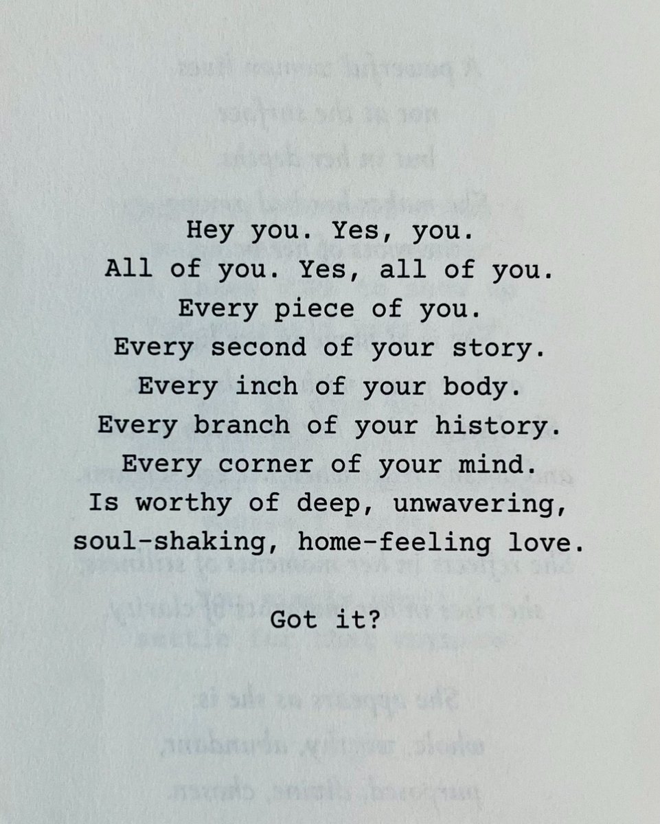 Please remember that you're worthy of deep, unwavering, soul-shaking, home feeling love. Got it?

Poem from The Shift: Poetry for a New Perspective by <a href="/melodygodfred/">Melody Godfred</a>