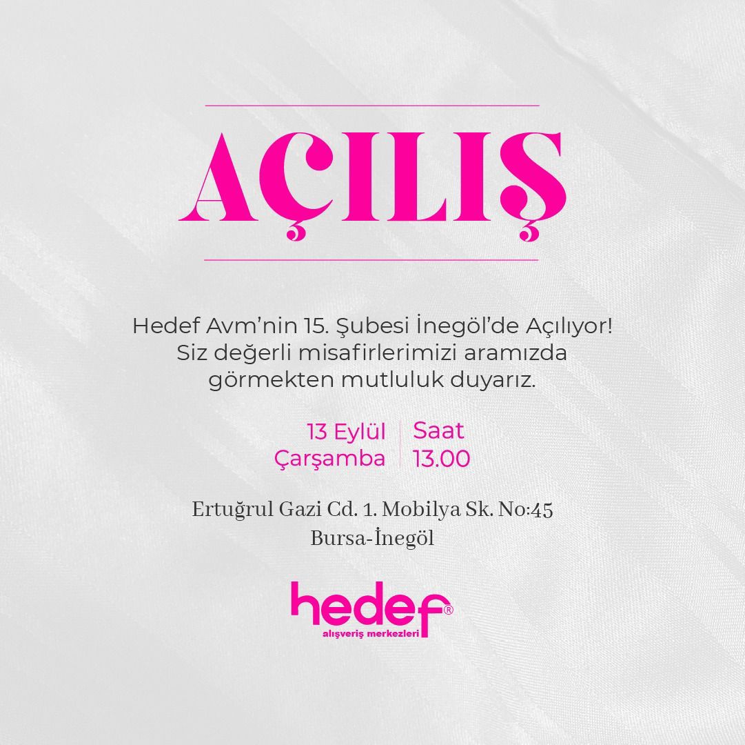BursaUtep's tweet photo. UTEP İstanbul üyelerimizden olan @hedefavm 'nin 15. Şubesi İnegöl'de Açılıyor. Siz değerli üyelerimizi de aramızda görmekten mutluluk duyarız.

13 Eylül Çarşamba | 13.00 https://t.co/lGU6Von0YP