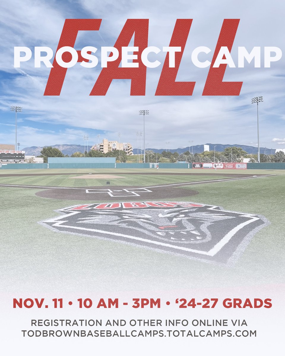 Don't miss your chance to register for our Fall Prospect Camp!

🛒: t.ly/cqg8e

#GoLobos