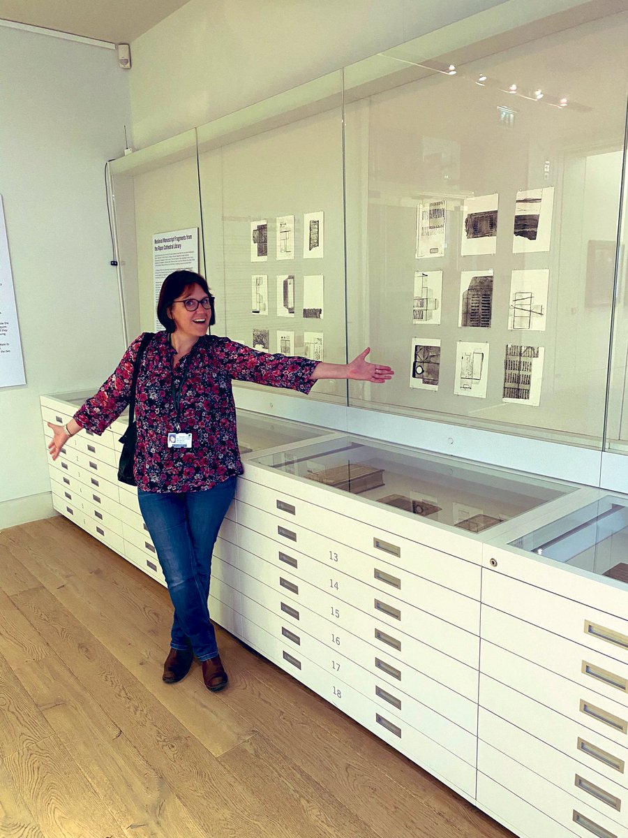 emmacayley's tweet image. So pleased with this exhibition now open at the Stanley and Audrey Burton Gallery in the Parkinson Building @UniversityLeeds @LULGalleries My favourite @riponcathedral fragment from the Prose Lancelot is on display &amp;amp; some fabulous coins from the Winchester Cabinet #fragmentology