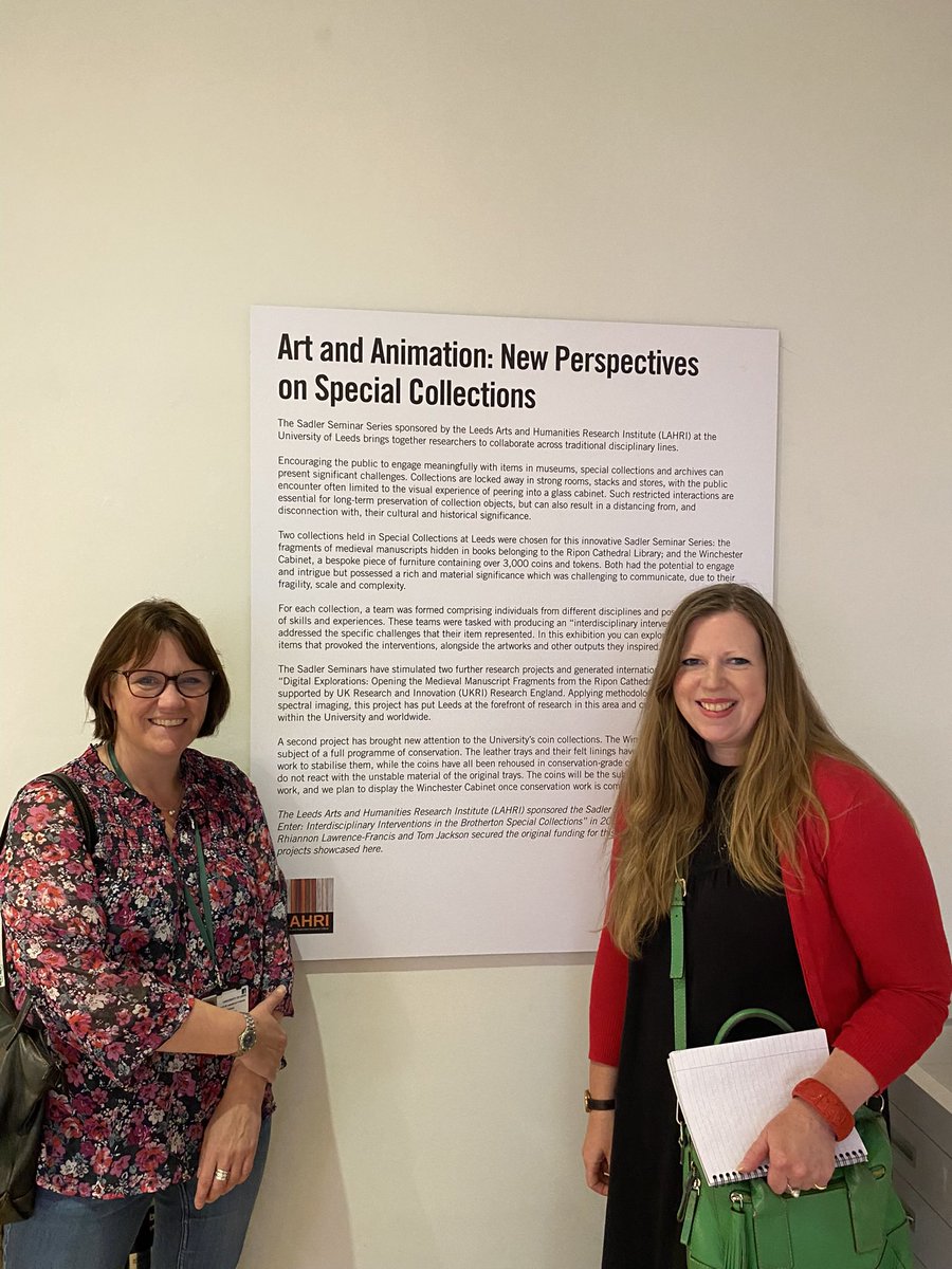 emmacayley's tweet image. So pleased with this exhibition now open at the Stanley and Audrey Burton Gallery in the Parkinson Building @UniversityLeeds @LULGalleries My favourite @riponcathedral fragment from the Prose Lancelot is on display &amp;amp; some fabulous coins from the Winchester Cabinet #fragmentology