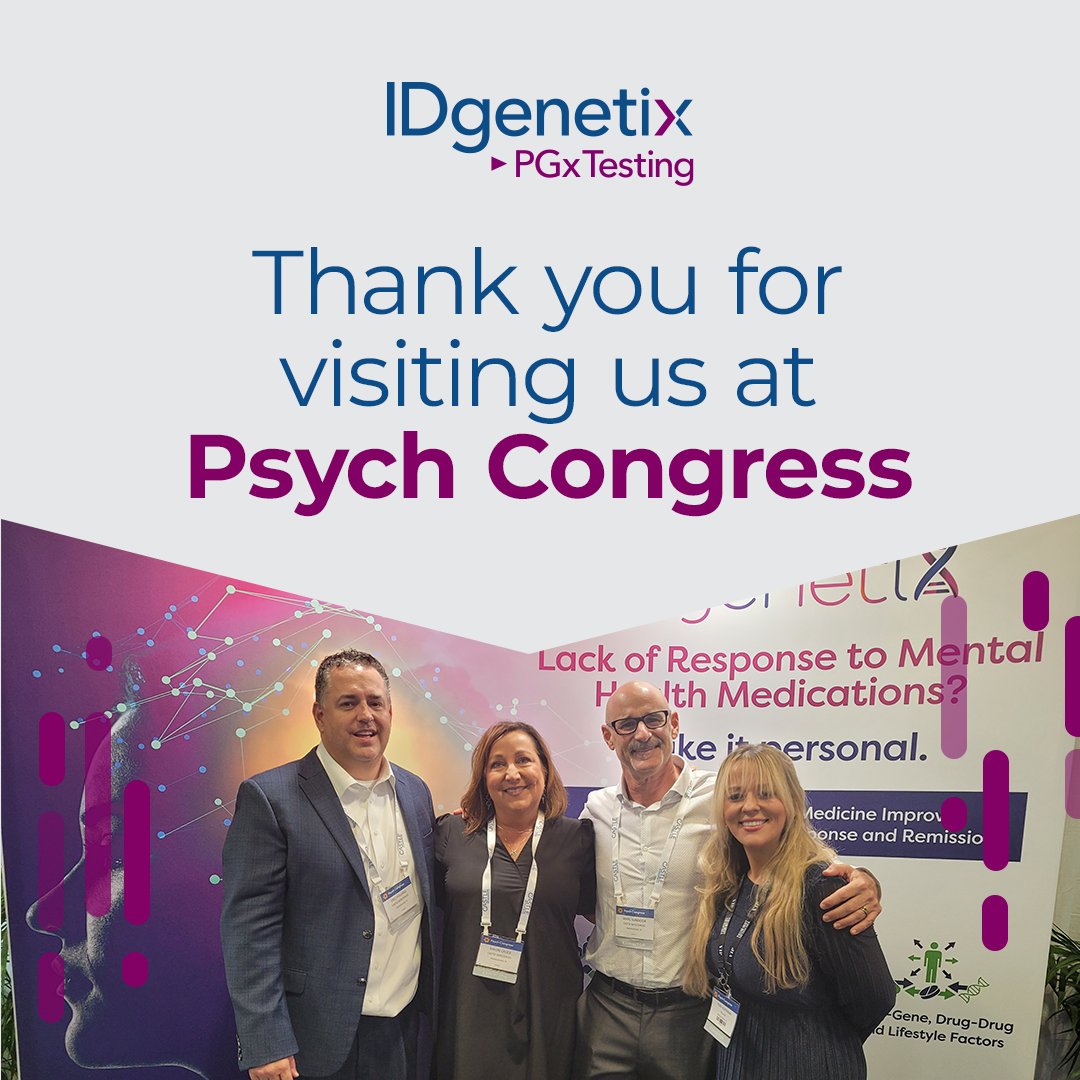 IDgenetix's tweet photo. IDgenetix had a wonderful time at #PyschCongress2023. See you next year!
@CastleBio #IDgenetix #TeamCastle #PGxtesting https://t.co/u0OVhvXHQC