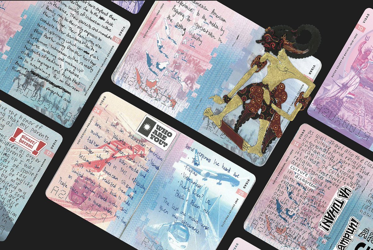 Experimental passport art by Dirm Luawo