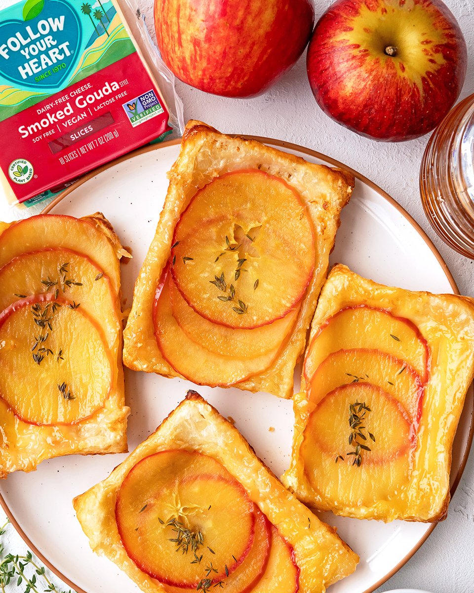 Follow Your Heart (@followyourheart) on Twitter photo Let the Gouda times roll with these fun and easy Vegan Apple Gouda Upside Down Puff Pastries 🍎, made with our #DairyFree Smoked Gouda Slices 🧀.
Recipe from <a href="/theyummyvegan/">The Yummy Vegan</a> ➡️ bit.ly/45L0nnK Let the Gouda times roll with these fun and easy Vegan Apple Gouda Upside Down Puff Pastries 🍎, made with our #DairyFree Smoked Gouda Slices 🧀.
Recipe from <a href="/theyummyvegan/">The Yummy Vegan</a> ➡️ bit.ly/45L0nnK