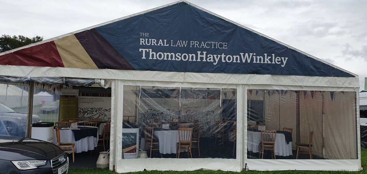 So we are all set up for <a href="/WcaShow/">Westmorland Show</a> tomorrow 😎 and Thursday 🌦.
Come along to stand C95 for a chat and ☕️🍪🍷🧀😁
<a href="/rural_law/">Rural Law Practice</a> 
<a href="/THWestateagents/">Thomson Hayton Winkley Estate Agents</a>