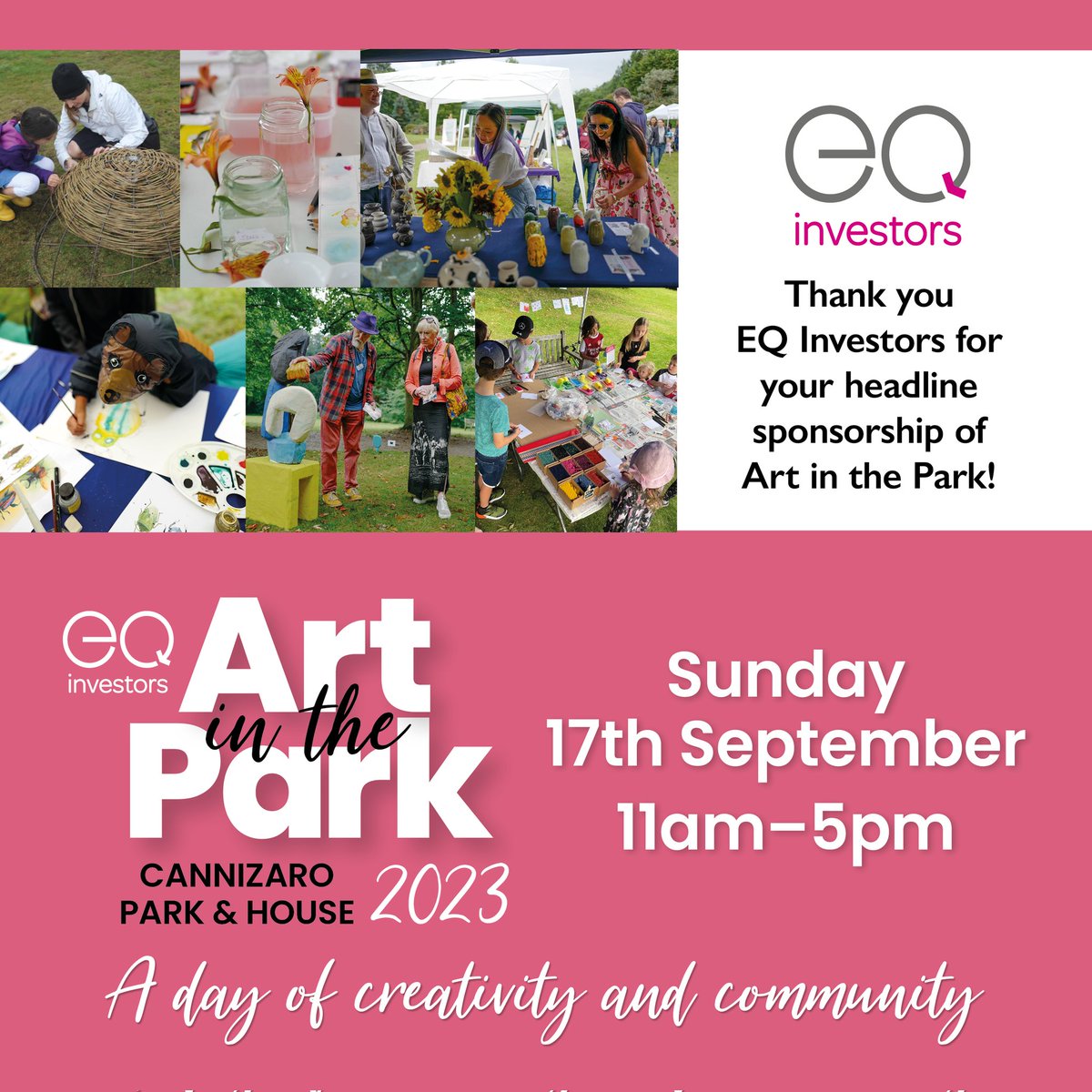 CommonWorksGallery (@workscommon) on Twitter photo Our fabulous free arts festival would not be possible without headline sponsor <a href="/eqinvestors/">EQ Investors | B Corp</a>. Join us at Cannizaro House and Park this Sunday 17th September for a day of creativity and community. #cannizaroaitp #community #londonevent Our fabulous free arts festival would not be possible without headline sponsor <a href="/eqinvestors/">EQ Investors | B Corp</a>. Join us at Cannizaro House and Park this Sunday 17th September for a day of creativity and community. #cannizaroaitp #community #londonevent