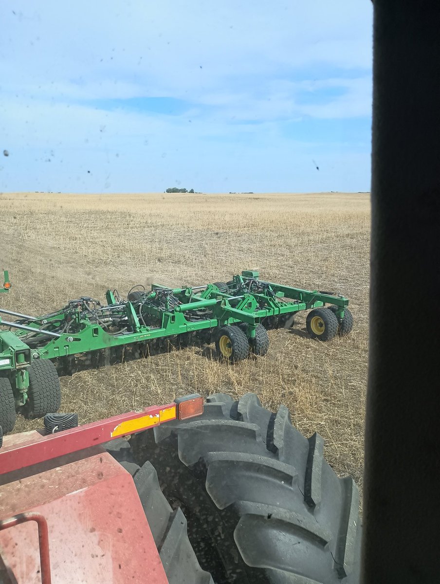 Here we go! 
#plant24 is a go... 

Wildfire winter wheat going into the ground.