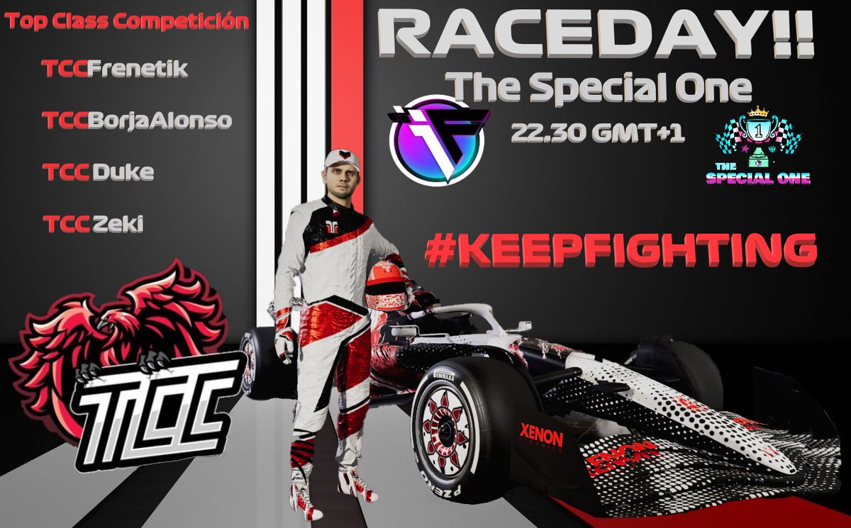topclasscomp's tweet photo. | RACE DAY |
Hoy arrancamos la Temporada una vez más con @formula1virtual .Grandes rivales y grandes batallas nos esperan para conseguir el objetivo Ganar 🏆The Special One 🏆
Titulares
@Frenetikgsi
@EzequielSM78 @BorjaAlonsoGar3 @WSharperduke
Mucha suerte chicos
#keepfigthing https://t.co/xMXGrVMO2a