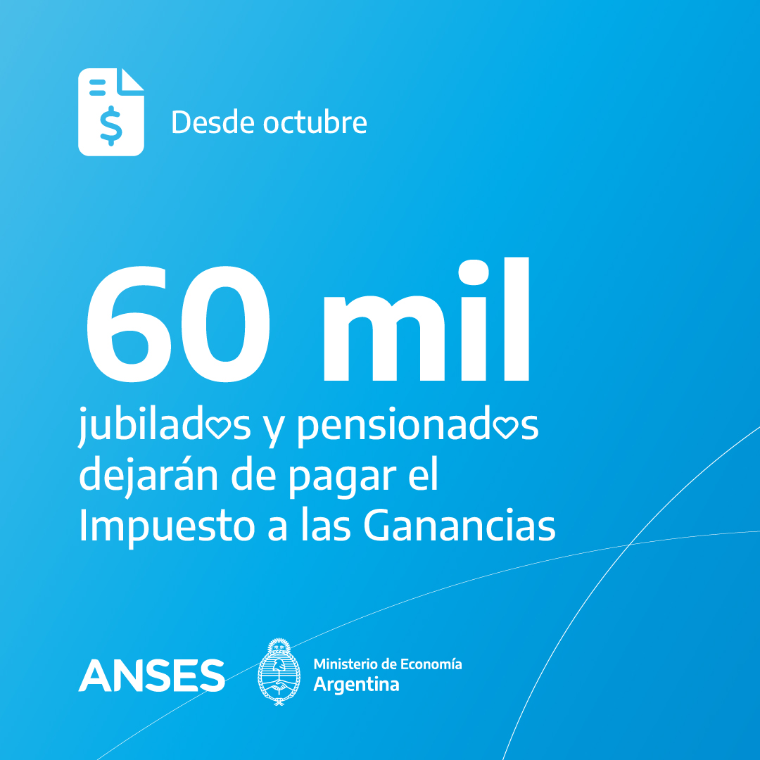 FerRaverta's tweet photo. DESDE OCTUBRE SOLO PAGARÁN GANANCIAS LAS JUBILACIONES Y PENSIONES SUPERIORES A $1.770.000 BRUTOS https://t.co/tP07y9aez9