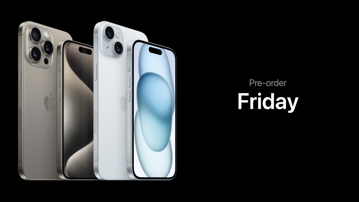 B24Screen's tweet photo. Eis o novo iPhone 15 📱 #AppleEvent https://t.co/MH7Y1BsDPh
