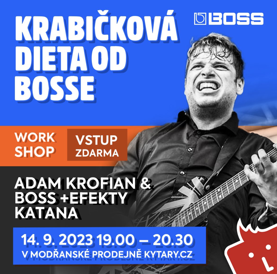 Když dieta, tak krabičková. Když kytarový workshop, tak s Adamem Krofianem. 🤟