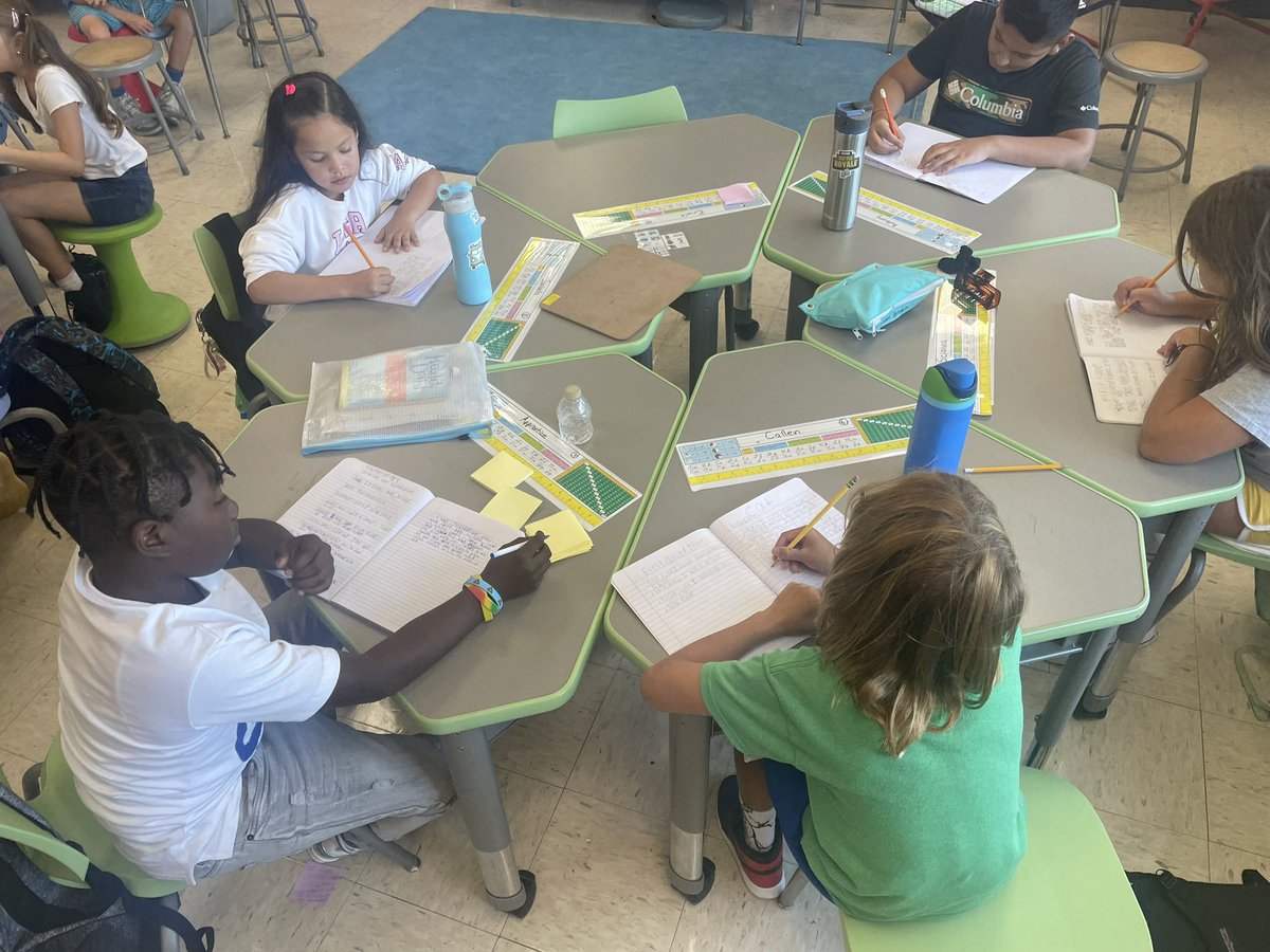 Morgan5thGrade's tweet photo. Writing is a celebration! After showing off our personalized writer’s notebooks, fifth grade writers began generating topics for narrative writing! #FirstTimes
#LastTimes #TimesIRealized @WestSchoolLBNY #WestIsBest @AdeleTaverna https://t.co/JYWUdbBxbB