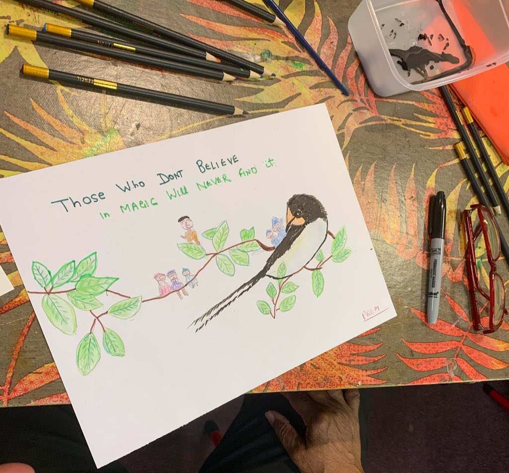 VartSCIC's tweet photo. Some highlights from our health and wellbeing art classes.
🎨 Topic : Roald Dahl illustration. https://t.co/RalMeUpiA3
