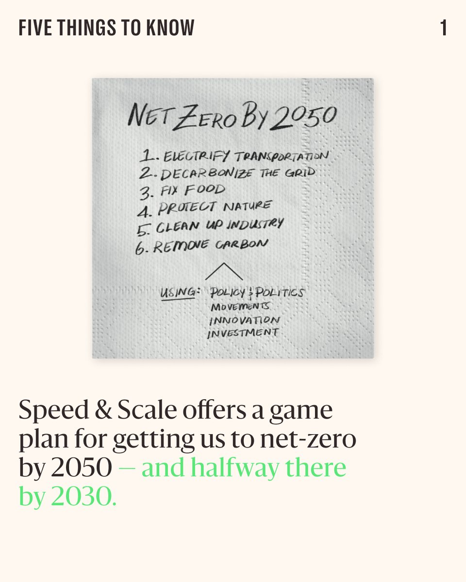 EmCollective's tweet image. [1/2] What steps can we take to address the climate crisis? In 2021, @johndoerr  published @speedandscale, an action plan for saving our planet—and humanity. It brings together insights and outlines a series of objectives to get us to net-zero. #climatesciencefair