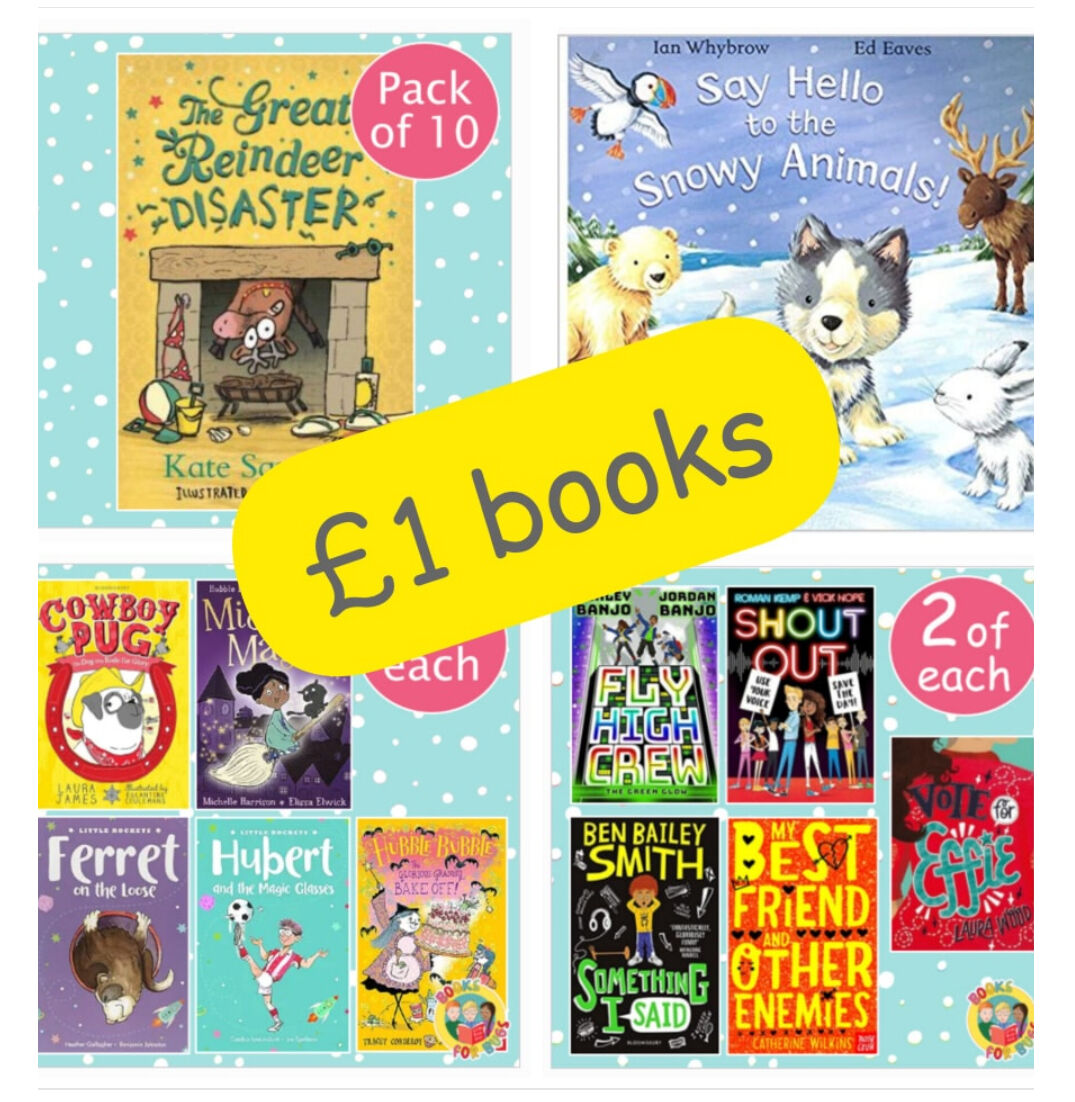 This year's £1 range is live on the website. Brand new books for Nursery - Year 6. 
Perfect for end of term gifts, Santa's Grotto or stocking fillers! 
Check them out at booksforbugs.co.uk 
#ptfa #PTA #primaryschool #cheapchildrensbooks