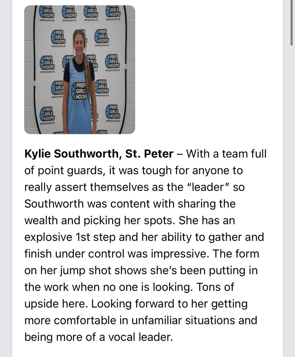 MNRiseGirls's tweet photo. Ky Southworth is about to have a breakout year! #WhenNoOneIsLooking https://t.co/uZFGyIp2xE