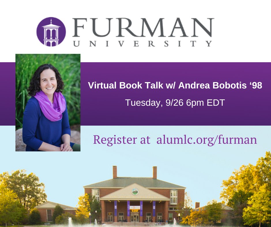 Hey, y'all. I've got a virtual book talk coming up through the alumni association at <a href="/FurmanU/">Furman University</a>. You don't have to be a Furman alum to join! I'll be talking about my debut novel, family, history, and Southern identity. Join me! 

<a href="/FurmanAlumni/">Furman Alumni Update</a> #thelastlistofmissjudithkratt