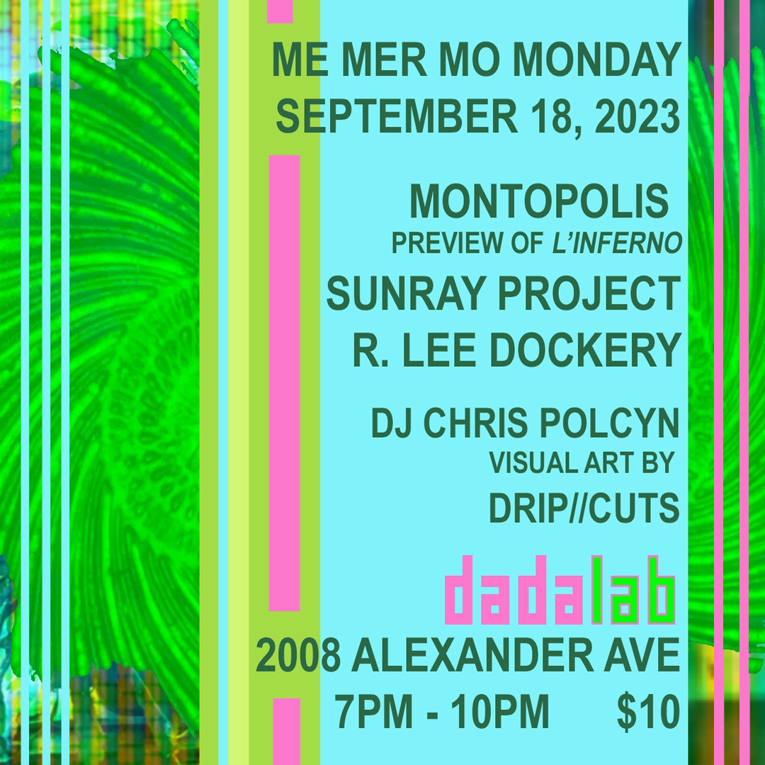 MontopolisMusic's tweet photo. We'll be previewing music from the L'Inferno live score next Monday.  Drop in and check it out!  Jason McKenzie on tabla, kanjira, and dumbek.  Justin on synthesizers and latin chants. Come early for Lee Dockery and Sunray Project.  #horror #silentfilm https://t.co/UQjQoDjsFk