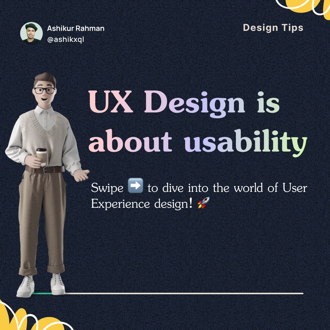 ashikxql's tweet photo. 👌 Usability is a key component of good UX design

#UXDesign #UsabilityMatters #UserExperience #DesignForUsers #UserCenteredDesign #UXResearch #IntuitiveDesign #UsabilityTesting #HumanCenteredDesign #UserFriendly #UXStrategy #UserJourney #DesignThinking #AccessibleDesign #UX https://t.co/NixJqjgikW