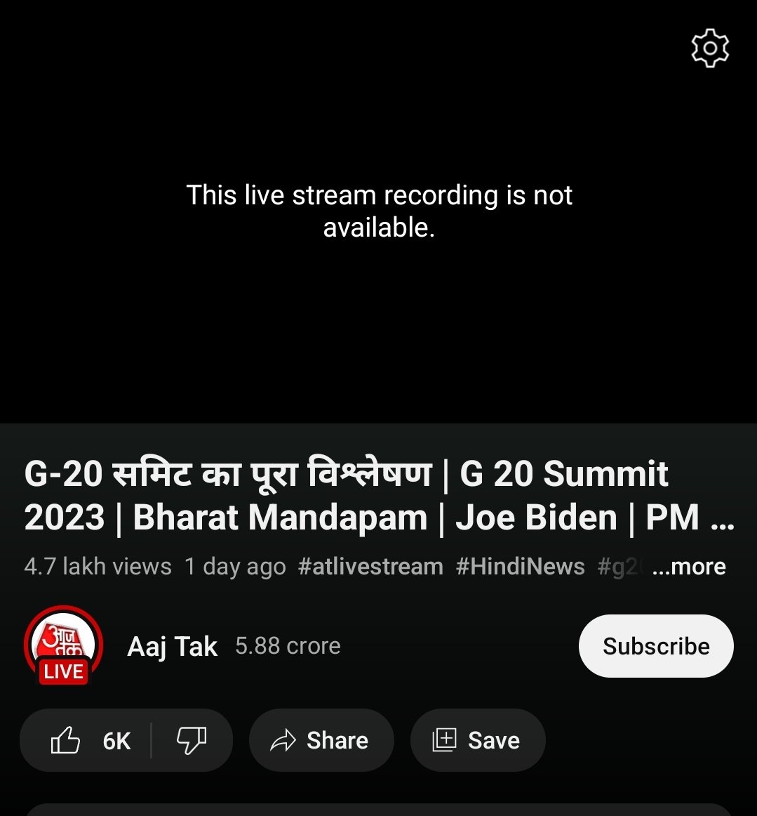 zoo_bear's tweet photo. YouTube live video of Sudhir Choudhary isn't available on Aaj Tak Channel now. Reason? 🤔 https://t.co/y6I5OWLeBl