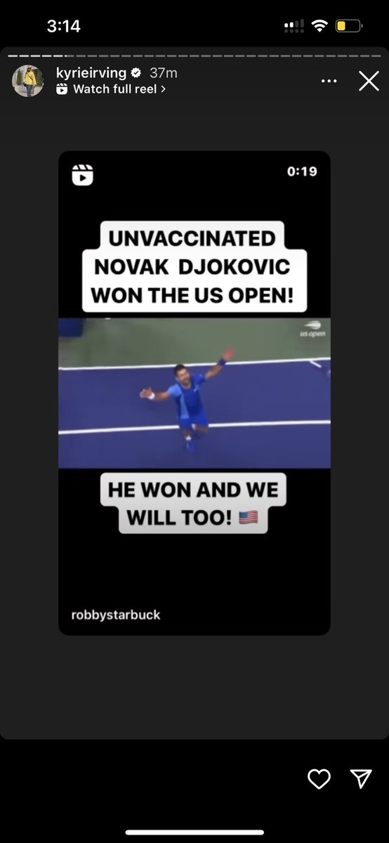 TommyBeer's tweet photo. Kyrie Irving just posted a bunch of Instagram stories - including: https://t.co/FlSvtE1Vsm