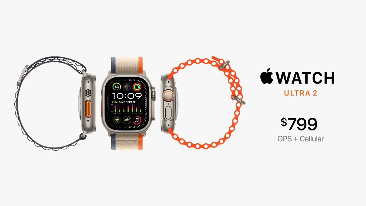 techdrop0's tweet image. ميزات و سعر ساعة أبل الترا 2 :
- شريحة جديدة S9
- ميزة الإيماءة (Double Tap)
- شاشة أكثر سطوعاً 3000 شمعة
- شاشة جديدة تعرض أكبر
- شريحة U2
- 36 ساعه ( بشحنة واحدة )