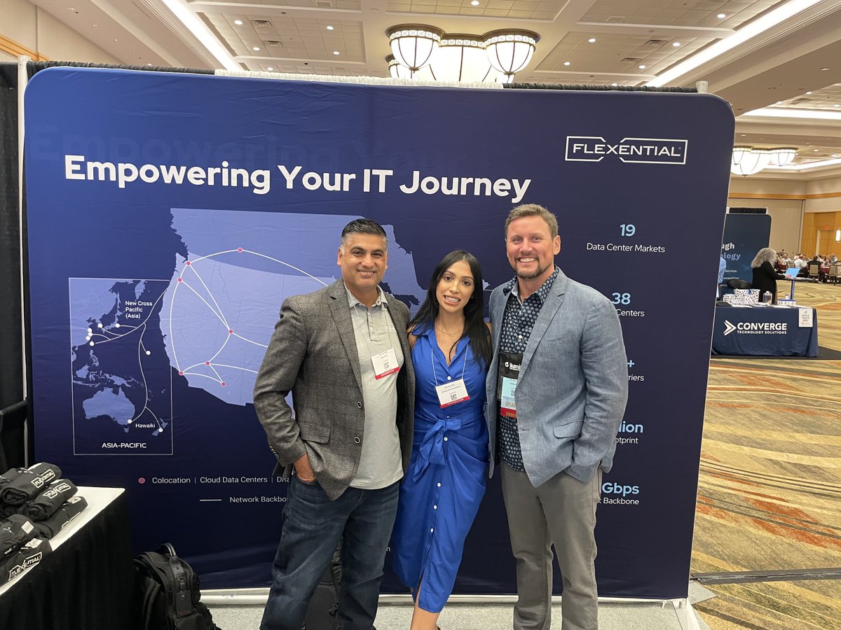 flexential's tweet photo. We’re here at #DRJFall! Stop by and visit the team at booth #203. 🙌 https://t.co/pTlRnhv6bc