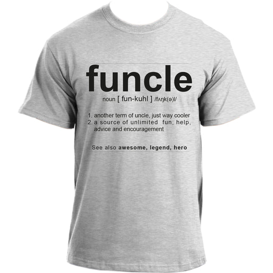 InkRoadStore's tweet photo. The term "funcle" is all about recognizing the fun and playful side of your uncle. 

Inkroad: https://t.co/bTFJoh3CRI 
eBay: https://t.co/rxb680tNc7 
Amazon: https://t.co/BGcgRJQKfr 

#uncle #funcle #newbaby #pregnancyannouncement #aunt #newuncle #bestuncle #fununcle #tee #tshirt https://t.co/WB7BDJMmo2