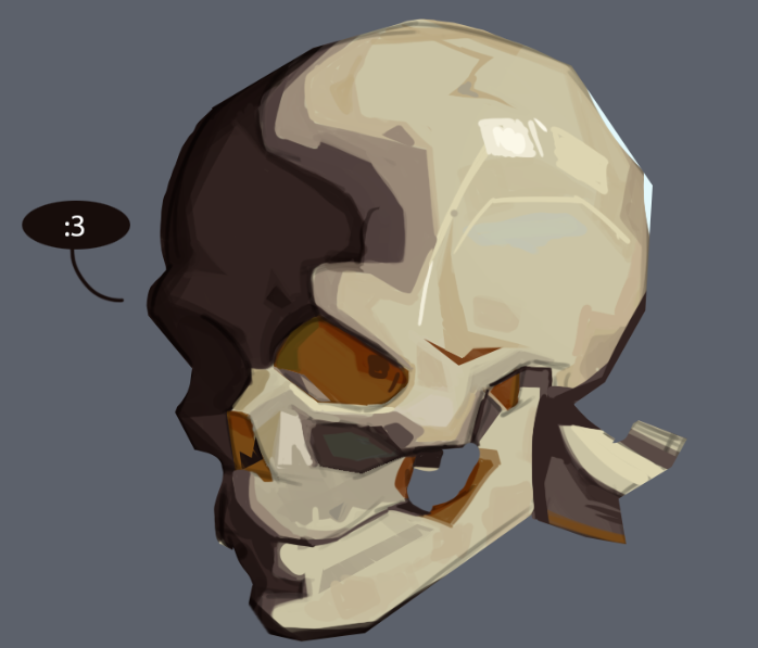 eliass_nomass's tweet photo. Skull for warming up with new tablet https://t.co/GF8kFPVVLi