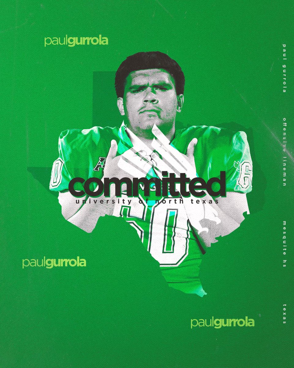 #AGTG I’m excited to announce that I am committed to <a href="/MeanGreenFB/">UNT Football</a> #MeanGreen💚 <a href="/__CoachMorris/">Eric Morris</a> <a href="/Jcoop50/">Jon Cooper</a> <a href="/TrustMyEyesO/">⭕️FFERTUNITY</a>  <a href="/DemarcusHarri01/">Coach Harris</a> <a href="/CoachYogi_YG/">Yogi Gallegos</a> <a href="/Farris_Coach/">Desmund Farris</a> <a href="/coachshelton1/">rhys shelton</a>