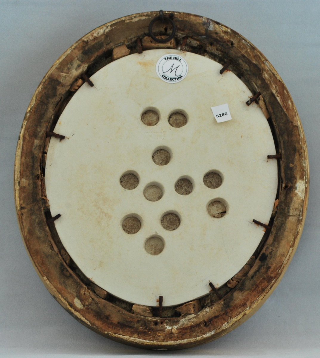 whitegoldsword's tweet photo. A fantastic white Jasper medallion of Marc Anthony. C. 1775 and marked ‘#Wedgwood and Bentley’. The holes on the back were to allow breathing, and for the air to escape when the piece was in the kiln. https://t.co/K6nfjUokgz